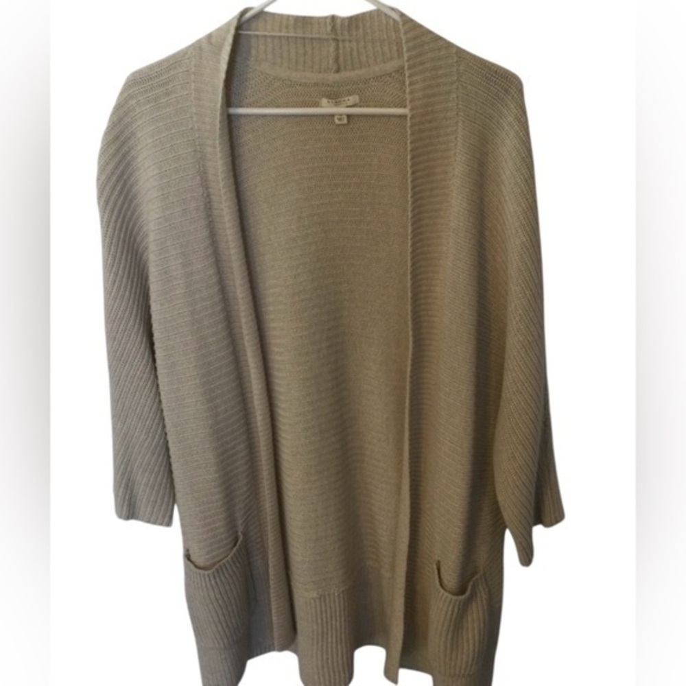 Sonoma Life Style Beige open front cardigan sweater in a size women’s large